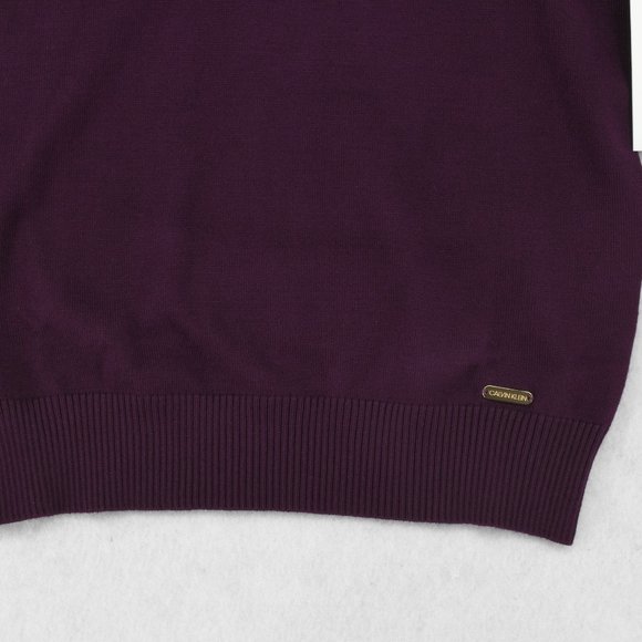 Calvin Klein Sweater Womens Solid Turtleneck Long Sleeve Pullover Aubergine XS - Picture 5 of 7